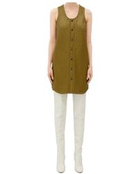 Bottega Veneta - Intrecciato Leather Dress - Lyst