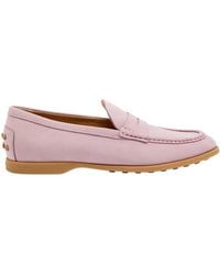 Tod's - Gomma Leggero Nubuck Loafers - Lyst