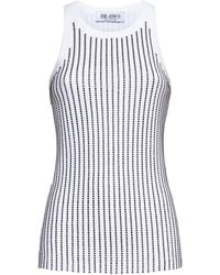The Attico - The Embellished Ribbed Tank Top - Lyst