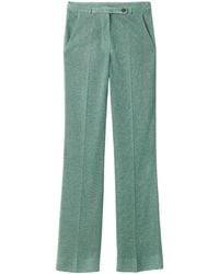 Miu Miu - Straight-Leg Lurex Pants - Lyst