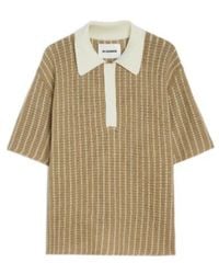 Jil Sander - Knit Polo T-Shirt - Lyst