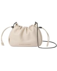 Brunello Cucinelli - Mellow Drawstring Small Bucket Bag - Lyst