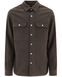 Rick Owens - Long Sleeved Snapped Shirt Jacket - Lyst
