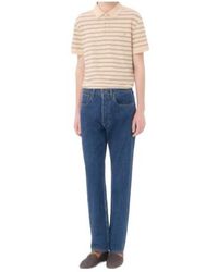 Valentino - Vgold Striped Short-Sleeve Polo Shirt - Lyst