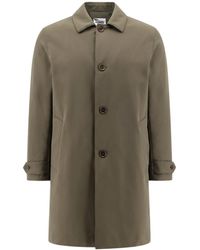 Aspesi - Single-Breasted Long-Sleeved Coat - Lyst