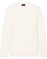 Emporio Armani - Crewneck Textured Sweater - Lyst