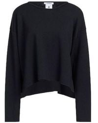 Max Mara - Minimal Wool Knit Sweater - Lyst