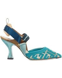 Fendi - Colibr Ff High-Heel Slingback Pumps - Lyst