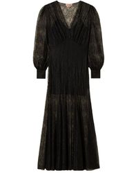 Twinset - Valenciennes Lace Long Dress - Lyst