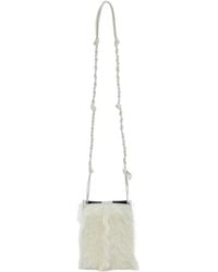Jil Sander - Tangle Shearling Small Crossbody Bag - Lyst