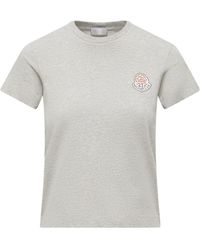 Moncler - Crewneck Short-Sleeved T-Shirt - Lyst
