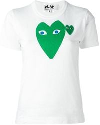 COMME DES GARÇONS PLAY - Comme Des Garçons Play Logo Printed T-Shirt - Lyst