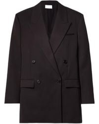 The Row - Myriam Double-Breasted Wool Suit Jacket - Lyst
