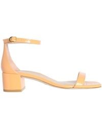 Stuart Weitzman - Nudist Curve 35 Block Heel Sandals - Lyst
