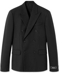 Versace - Double-Breasted Tailored Blazer - Lyst