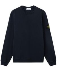 Stone Island - Logo Patch Crewneck Sweatshirt - Lyst