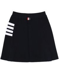 Thom Browne - Pique Label Appliqué 4-Bar Mini Skirt - Lyst