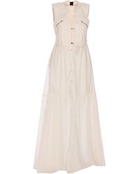 Pinko - Andres Buckled V-Neck Long Dress - Lyst