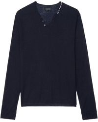 Zadig & Voltaire - Monastir Long-Sleeve Sweater - Lyst