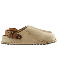 Birkenstock - Lutry Premium Suede Leather Medium Sandals - Lyst