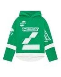 we11done - Logo Hooded Sweater - Lyst