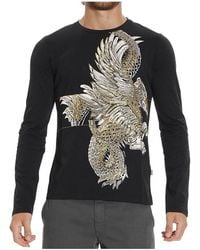 Just Cavalli - Printed T-Shirt - Lyst