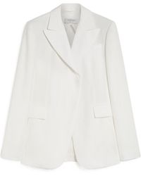 Sportmax - Linen And Viscose Twill Blazer - Lyst