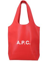 A.P.C. - Ninon Small Logo Tote Bag - Lyst