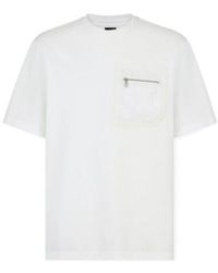 Fendi - Monogrammed Pocket Crewneck T-Shirt - Lyst