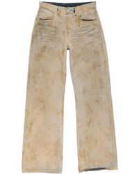 Acne Studios - Patch Denim Wide-Leg Jeans - Lyst