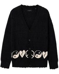 AllSaints - Jacquard Cardigan - Lyst