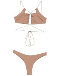 Amazuìn - Jadia Ruched-Detail Bikini - Lyst