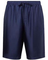 Dolce & Gabbana - Silk Satin Bermuda Shorts - Lyst