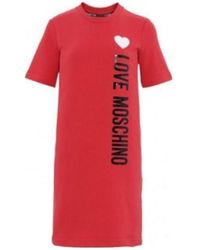 Moschino - Logo Printed Dress - Lyst