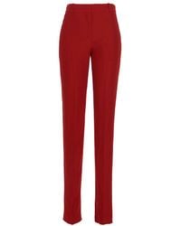 McQueen - High-Waist Tailored Trousers - Lyst