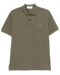 Stone Island - Cotton Polo Shirt With Logo - Lyst