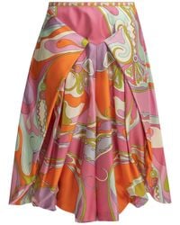 PUCCI - Pucci Orchidee Printed Sarong Pants - Lyst