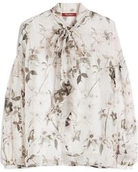 Max Mara - Studio Etere All-Over Printed Blouse - Lyst