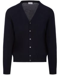 Brioni - Essential Midnight Wool, Cashmere And Silk Cardigan - Lyst