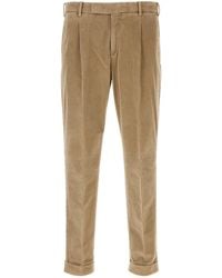 PT01 - Pt Torino Pleated Corduroy Pants - Lyst