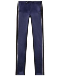 DIESEL - Knit And Satin Track Pants With Piping - Lyst
