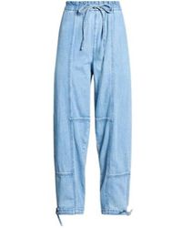 Rag & Bone - Light-Colored Denim Drawstring Pants - Lyst
