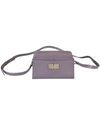 Furla - Aura Pebbled Leather Crossbody Bag - Lyst