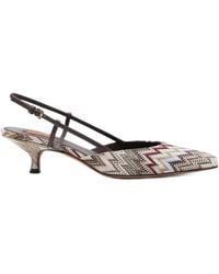 Missoni - Point-Toe Slingback Pumps - Lyst