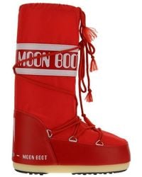 Moon Boot - Icon Logo Printed Lace-Up Snow Boots - Lyst