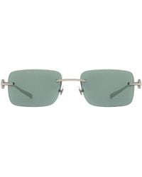 Gucci - Eyewear Rectangular Frame Sunglasses - Lyst