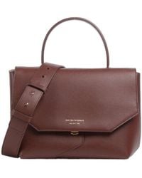 Emporio Armani - Leather Tote Bag - Lyst
