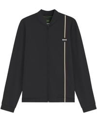 BOSS - Stand Collar Zip-Up Jacket - Lyst