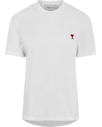 Ami Paris - Logo Crew Neck T-Shirt - Lyst
