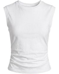 AllSaints - West Ruched Sleeveless Top - Lyst
